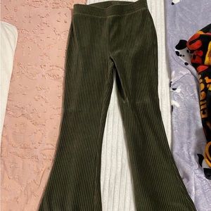 Aerie Flare Green Pants